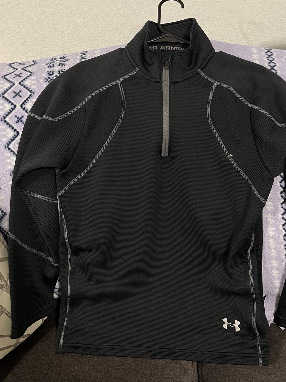 Under Armour Black Men's Quarter-Zip Lightweight Jacket